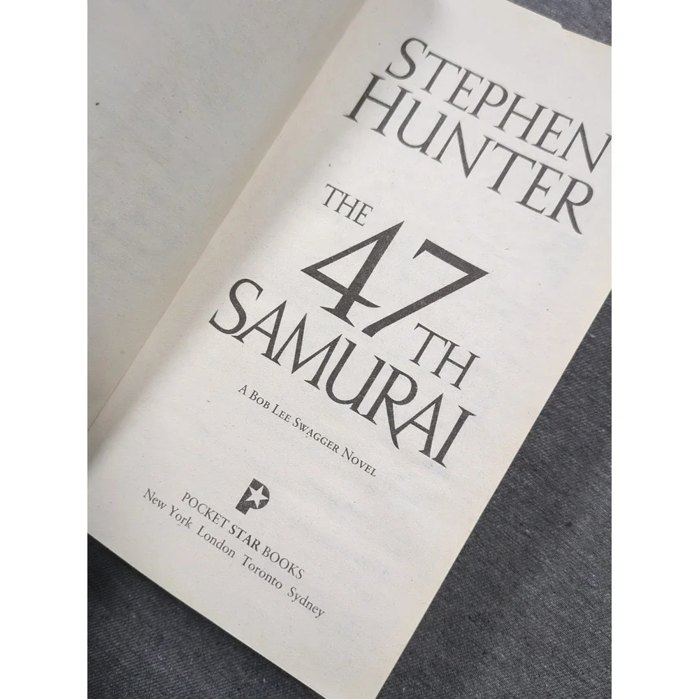 2008 The 47th Samurai Stephen Hunter Bob Lee Swagger Pocket Star Books Paperback